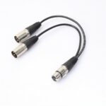 3Pin XLR Female Jack To Dual 2 Male Plug Y Splitter Cable Adapter Microphone USA - Image 6