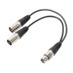 3Pin XLR Female Jack To Dual 2 Male Plug Y Splitter Cable Adapter Microphone USA - Image 10