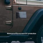 2PCS Metal USA Flag Sticker American Car Truck Decal Emblem Black - Image 2