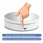 360�� Electric Motorized Rotating Display Stand Jewelry Photography Show Holder - Image 9