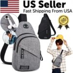 Men Women Sling Bag Chest Fanny Packs Cross Body Travel Sports Shoulder Backpack - Image 3