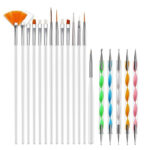 20PCS/Set Nail Art Design Dotting Painting Drawing Polish Brush Pen Tools UV Gel - Image 19