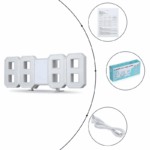 Digital 3D LED Big Wall Desk Alarm Clock Snooze 12/24 Hours Auto Brightness USB - Image 12