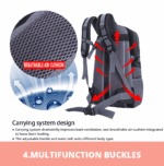 40L Men Women Travel Backpack Rucksack Camping Laptop Hiking School Book Bag USA - Image 13