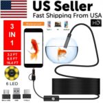 5M 6LEDs Snake Endoscope Borescope 8mm Inspection USB Camera Scope For Android - Image 13