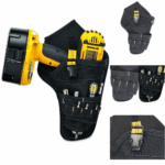 Heavy Duty Drill Holster Tool Belt Pouch Bit Holder Hanging Waist Bag Drill Tool - Image 4