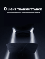 57" Car Windshield Sun Shade Foldable Umbrella Front Window Cover Visor Umbrella - Image 17