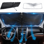 57" Car Windshield Sun Shade Foldable Umbrella Front Window Cover Visor Umbrella - Image 8