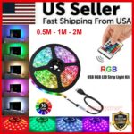 5V USB LED Strip Lights TV Back Light 5050 RGB Colour Changing with 24Key Remote - Image 3