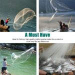 6/8/10/12/16FT Fishing Cast Net Bait Easy Throw Hand Cast Strong Nylon Mesh USA - Image 5