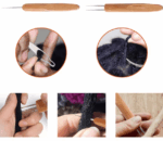 5Pcs DIY Crochet Needle Hook Bamboo Handle Dread Knit Hair Making Braiding Tool - Image 10
