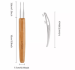 5Pcs DIY Crochet Needle Hook Bamboo Handle Dread Knit Hair Making Braiding Tool - Image 11