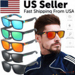Square Polarized Sunglasses For Men Women Outdoor Sports Driving Glasses Golfing - Image 5