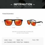 Square Polarized Sunglasses For Men Women Outdoor Sports Driving Glasses Golfing - Image 14