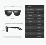 Square Polarized Sunglasses For Men Women Outdoor Sports Driving Glasses Golfing - Image 10