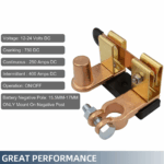 Battery Isolator Switch Disconnect Power Cut Off Kill For Car Vehicle RV Auto US - Image 2