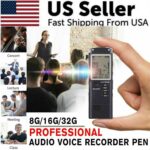 32G Voice Activated Mini Digital Sound Audio Recorder Dictaphone MP3 Player - Image 4
