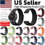20mm 22mm Woven Nylon Sport Loop Watch Band Strap Quick Release Spring Pins USA - Image 33