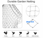 33FT Anti Bird Netting Pond Net Protection Tree Crops Plants Fruits Garden Mesh - Image 6