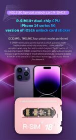 R-SIM18+ RSIM 18+ Nano Unlock Card For iPhone 14 Plus 13 12 11 Pro Max XR iOS 16 - Image 15