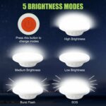 Rechargeable 60 LED Outdoor Camping Tent Light USB & Solar Lantern Hiking Lamp - Image 2