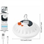 Rechargeable 60 LED Outdoor Camping Tent Light USB & Solar Lantern Hiking Lamp - Image 4