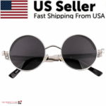 Retro Round Polarized Sunglasses Men Women Vintage Gothic Steampunk Glasses - Image 18