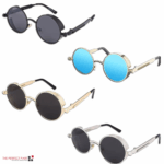 Retro Round Polarized Sunglasses Men Women Vintage Gothic Steampunk Glasses - Image 21
