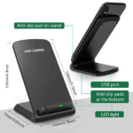 Qi Wireless Fast Charger Charging Pad Stand Dock For Samsung Galaxy iPhone Phone - Image 11
