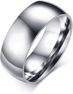 Tungsten Carbide Silver Polished Plain Wedding Band Ring 2mm 3mm 4mm 6mm 8mm 10m - Image 38