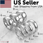 Tungsten Carbide Silver Polished Plain Wedding Band Ring 2mm 3mm 4mm 6mm 8mm 10m - Image 42