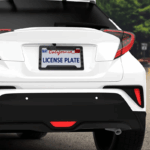 1X Black 3D USA American Flag License Plate Frame Holder Auto Car Tag Decal ABS - Image 3