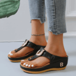 Low-Wedge Women Orthopedic Sandals Casual Flat Shoes Flip Flops Ladies Anti-Slip - Image 19