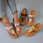Low-Wedge Women Orthopedic Sandals Casual Flat Shoes Flip Flops Ladies Anti-Slip - Image 4