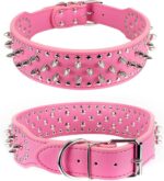 Spiked Studded Leather Dog Collar Rivets Pet Small Large Cat Pit Bull Adjustable - Image 20