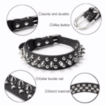 Spiked Studded Leather Dog Collar Rivets Pet Small Large Cat Pit Bull Adjustable - Image 12