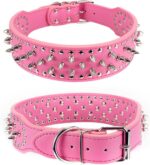 Spiked Studded Leather Dog Collar Rivets Pet Small Large Cat Pit Bull Adjustable - Image 50