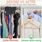 40 PCS Clothes Hanger Connector Hooks Closet Hangers Organizer Space Saving Clip - Image 14