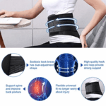 Lower Back Support Brace Lumbar Waist Belt Double Pull Breathable Belt Men Women - Image 3