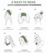 3PCS Boho Headbands Leopard Hair Bands Knotted Turban Wraps Stripe Cloth Elegant - Image 12