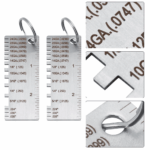 2PCS Thickness Gage Sheet Metal Gauge Measuring Tool Wire Gauge Stainless Steel - Image 3