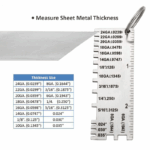 2PCS Thickness Gage Sheet Metal Gauge Measuring Tool Wire Gauge Stainless Steel - Image 4