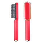 Hair Straightener Brush Straightening Curler Hot Comb Electric Adjustable Heat - Image 2