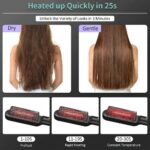 Hair Straightener Brush Straightening Curler Hot Comb Electric Adjustable Heat - Image 6