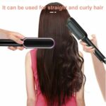 Hair Straightener Brush Straightening Curler Hot Comb Electric Adjustable Heat - Image 15