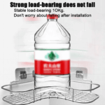 Shower Caddy Shelf Bathroom Corner Bath Storage Holder Organizer Triangular Rack - Image 3