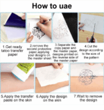 Tattoo Transfer Paper Stencil Carbon Thermal Tracing Hectograph Supplies Sheets - Image 14