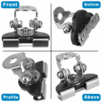 2PCS Pillar Hood Led Work Light Bar Mount Bracket Clamp Holder Offroad Universal - Image 19