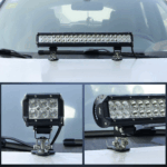 2PCS Pillar Hood Led Work Light Bar Mount Bracket Clamp Holder Offroad Universal - Image 9