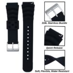 18mm 20mm 22mm Soft Silicone Watch Band Divers Replacement Strap Quick Release - Image 8